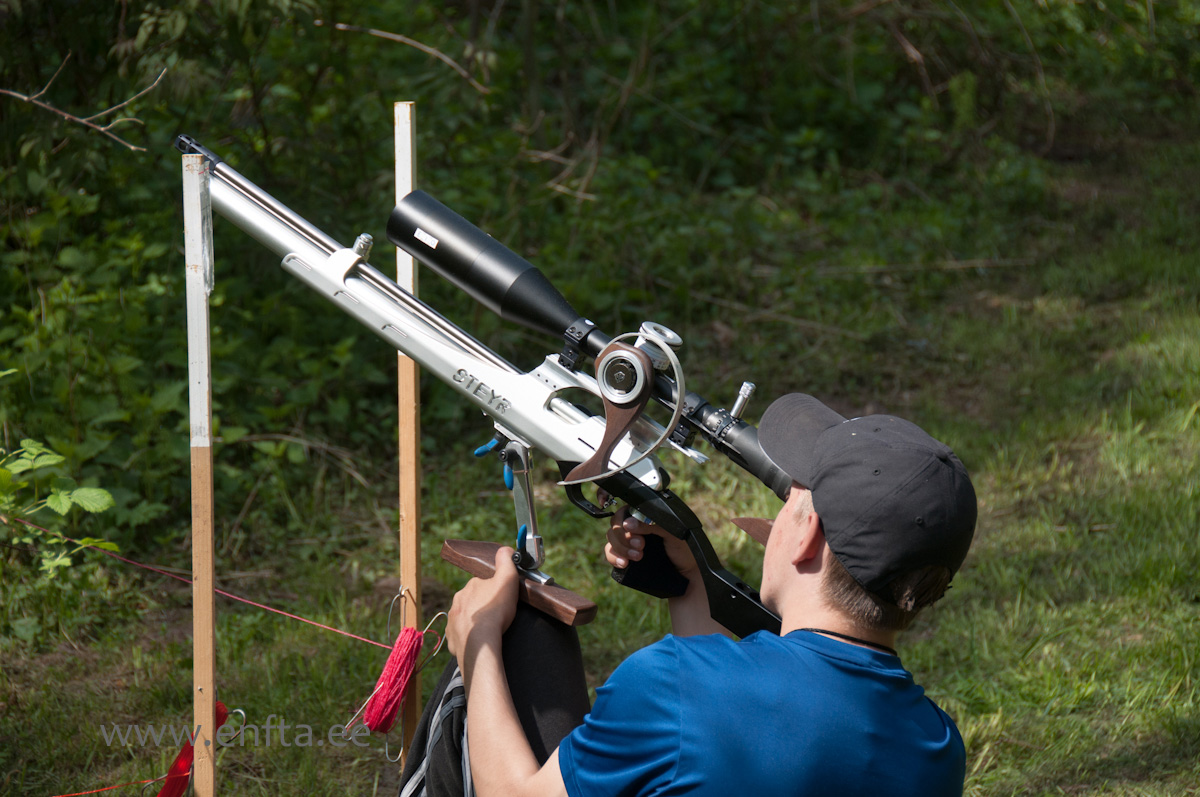 Rein Jr Reinu, Steyr LG 110 Field Target, Nikko Stirling Targetmaster 10-50x60